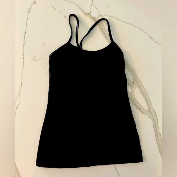 Lululemon Power Y Tank Size- Black - Size 4 - Picture 5 of 8